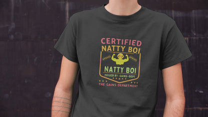 Funny Gym Certified Natty Boi Tee - Unisex Jersey Short Sleeve T-Shirt