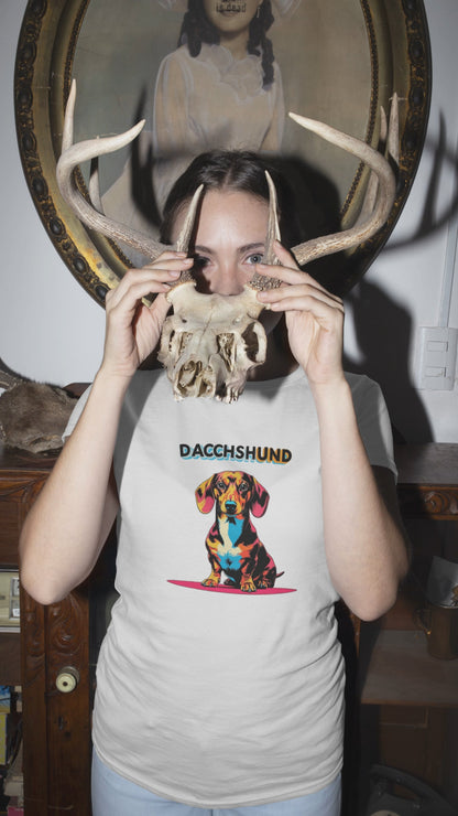 Colorful Dachshund T-Shirt | Unisex Dog Lover Gift & Pet Owner Tee