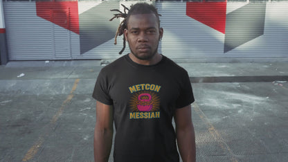 CrossFit Metcon Messiah T-Shirt | Funny Workout Tee, Unisex Fitness Gift for Lifters