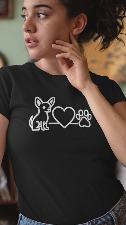 Charming Chihuahua Graphic T-Shirt | Cute Dog Mom & Pet Lover Gift