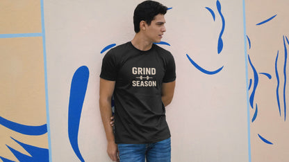 Grind Season T-Shirt | Motivational Gym Shirt | Unisex Hard Work Fitness Apparel | Hustle Culture Workout Tee | Gift for Him/Her