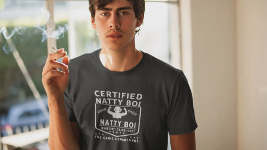 Certified Natty Boi Funny T-Shirt | Unisex Fitness & Gym Gift