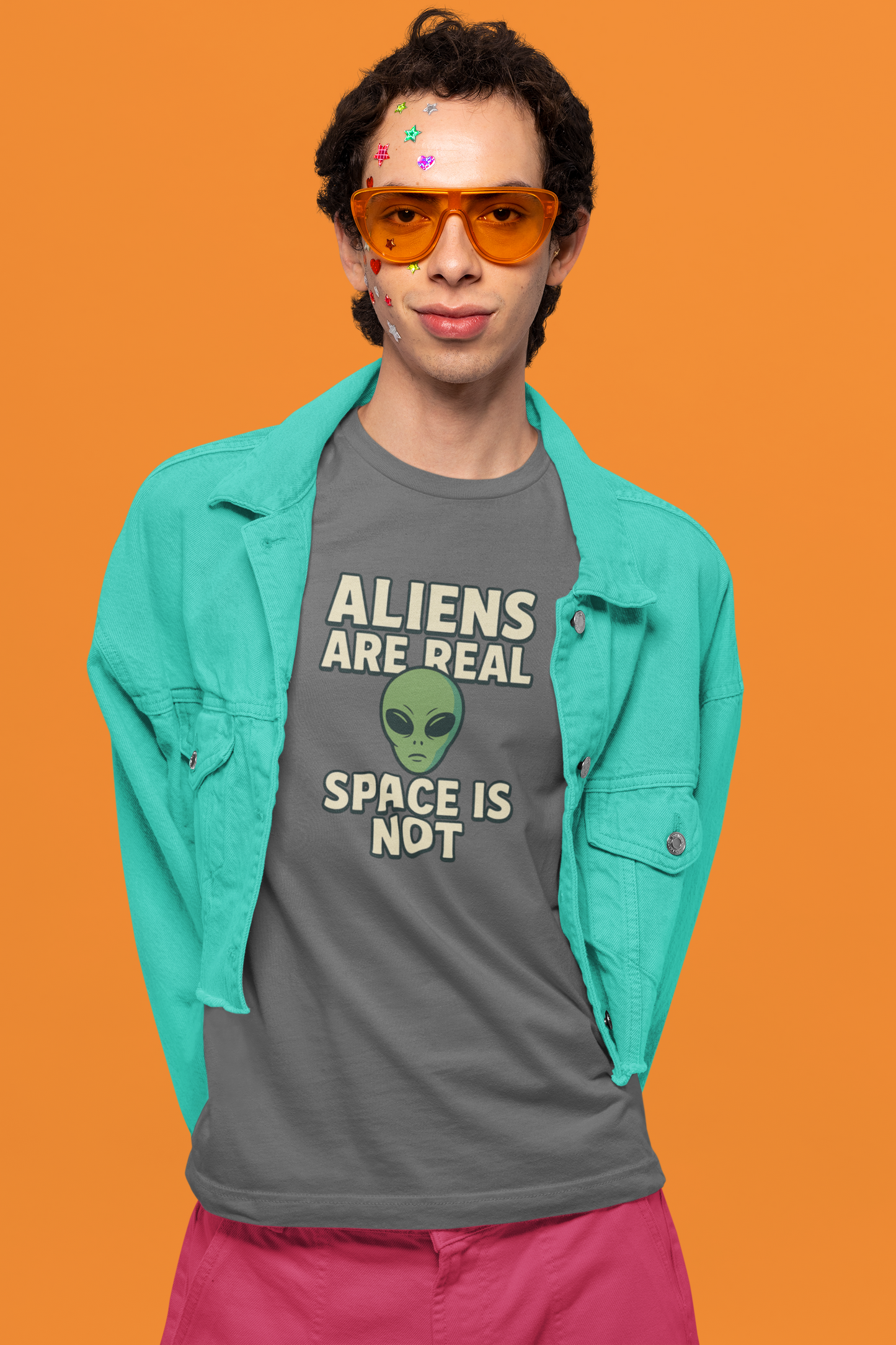Funny Alien T-Shirt | "Aliens Are Real, Space Is Not" Graphic Tee