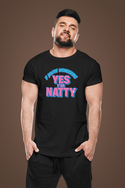 Funny 'Yes I'm Natty' Unisex Tee - Trendy Graphic T-Shirt for Fitness Enthusiasts