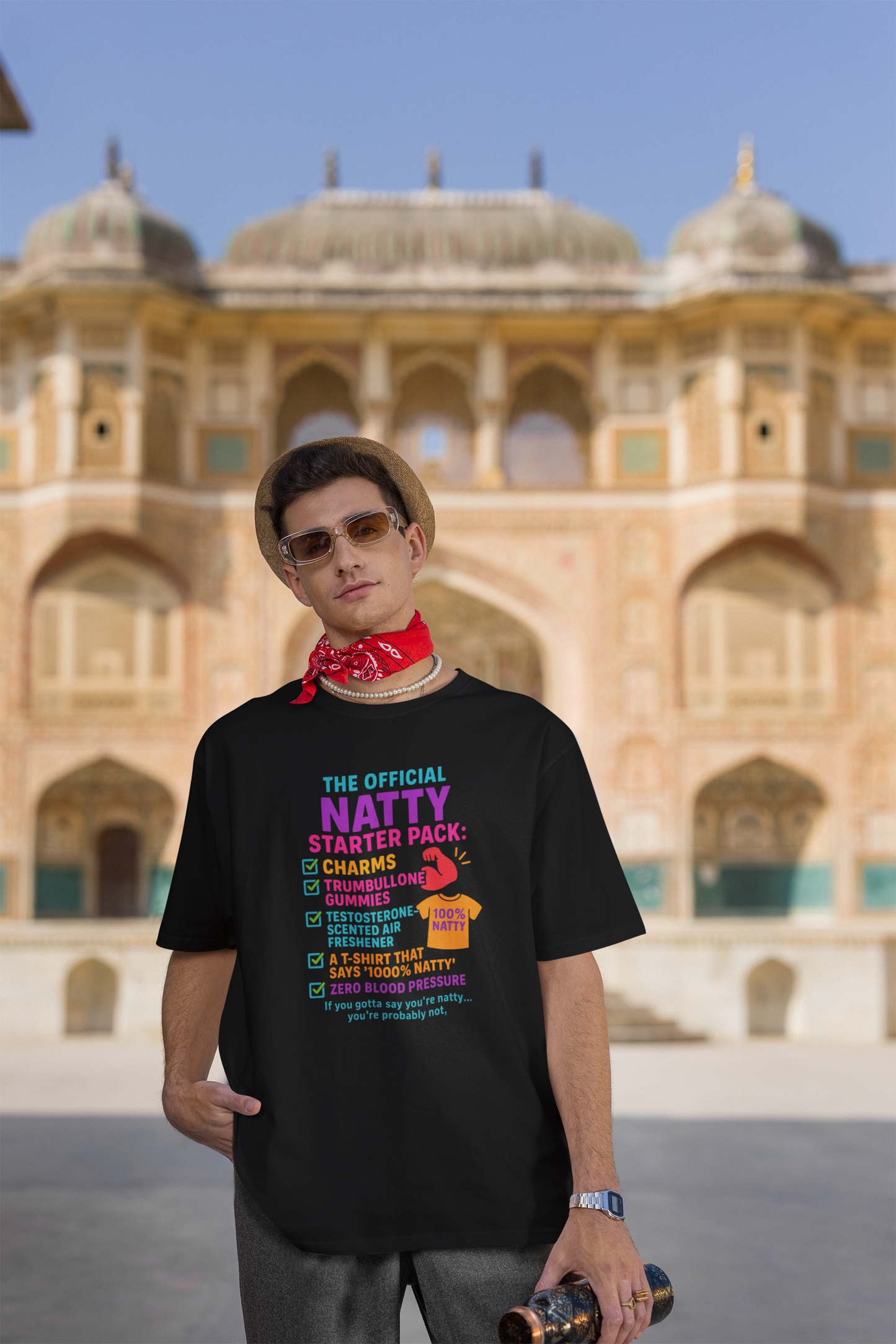 Official Natty Starter Pack Unisex Tee - 100% Natty Design for Fitness Enthusiasts