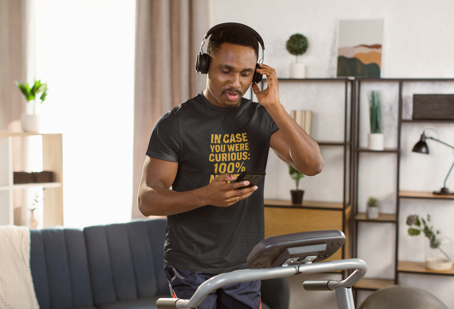 In Case You Were Curious... 100% Natty" Funny T-Shirt | Unisex Gym Tee