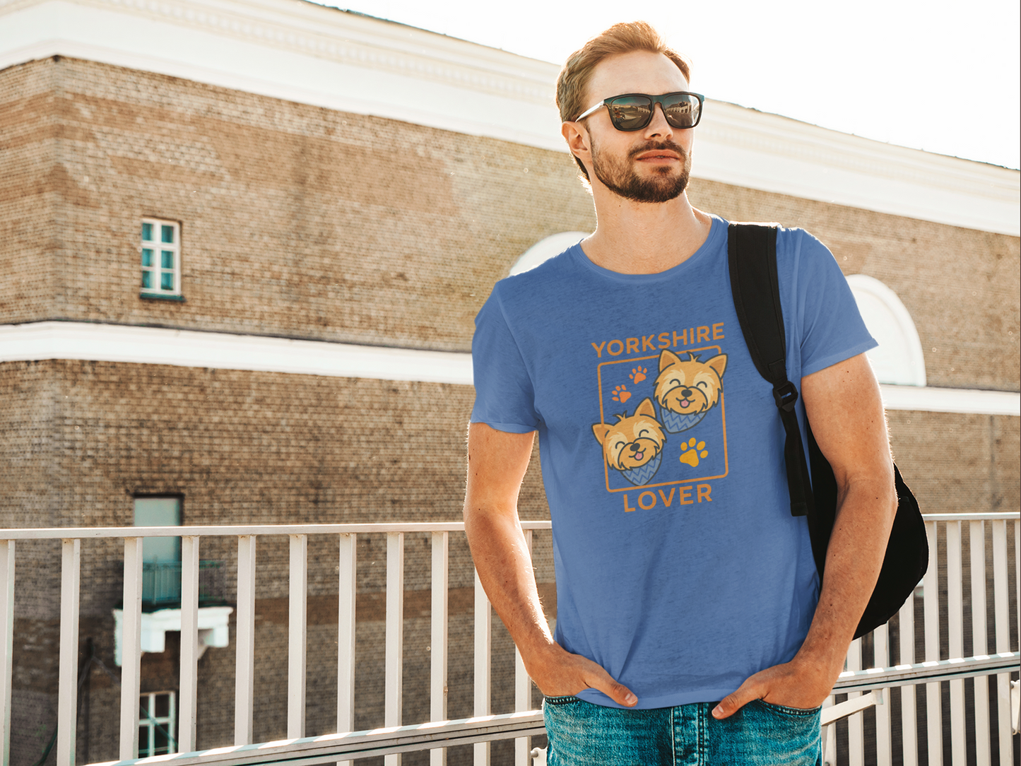 Double Yorkshire Lover T-Shirt | Cute Dog Mom/Dad Gift & Pet Apparel