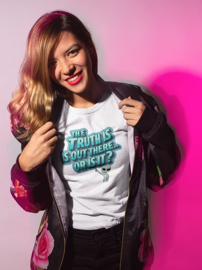 Funny Alien T-Shirt | "The Truth Is Out There" Unisex Sci-Fi Tee
