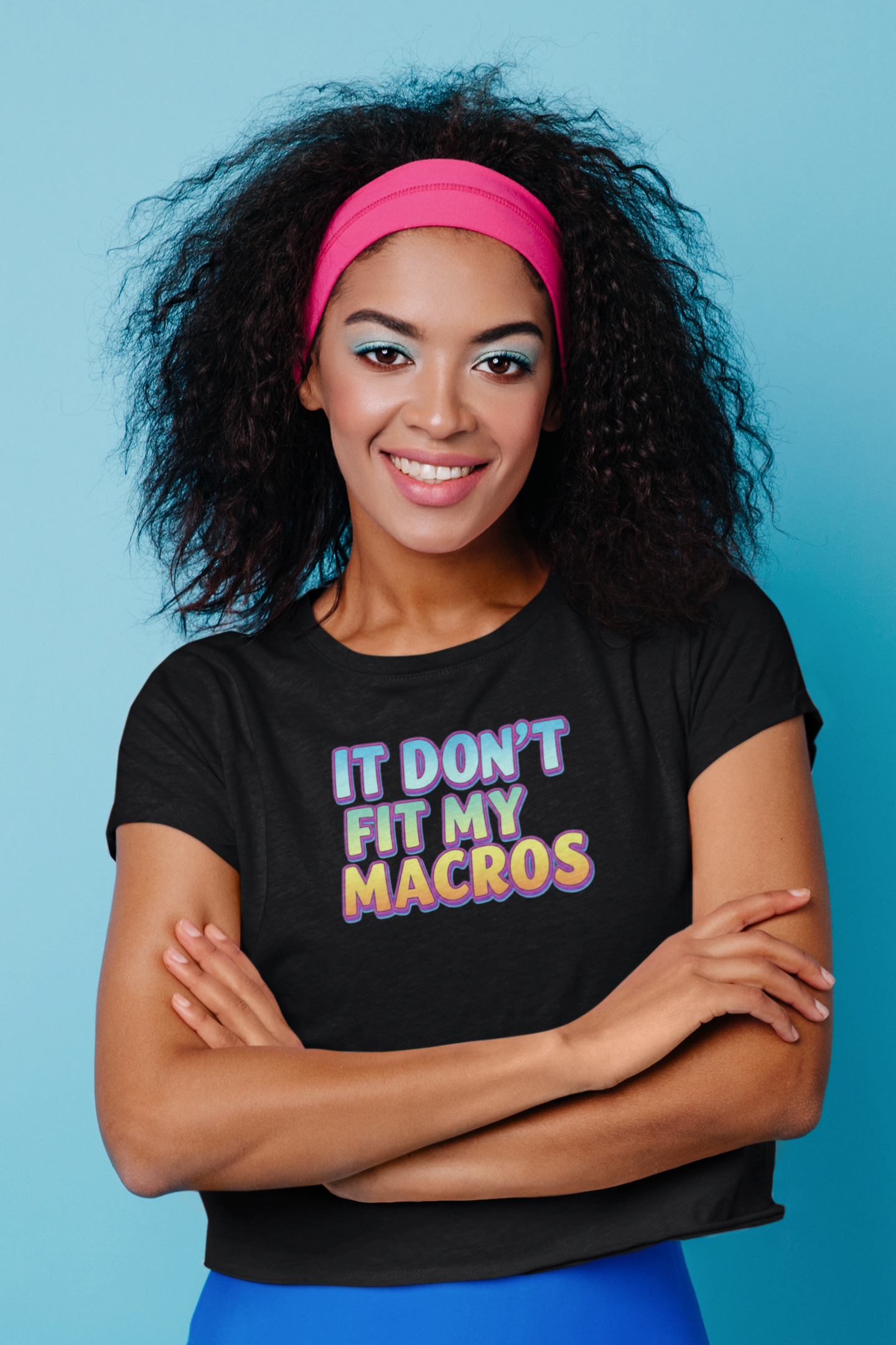 It Don't Fit My Macros T-Shirt | Funny Macro-Counting Gym Tee