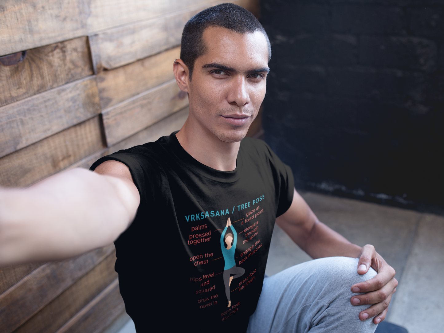 Tree Pose Yoga Shirt | Vrkshasana Meditation Tee | Ultra-Soft Unisex Eco Cotton Top