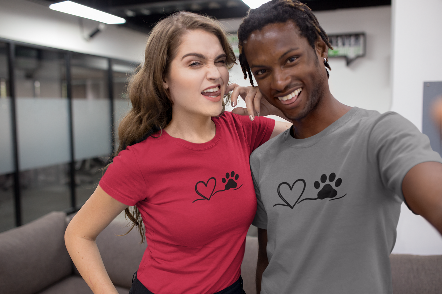 Pet Lover Heart T-Shirt | Unisex Dog Adoption Tee & Pet Owner Gift