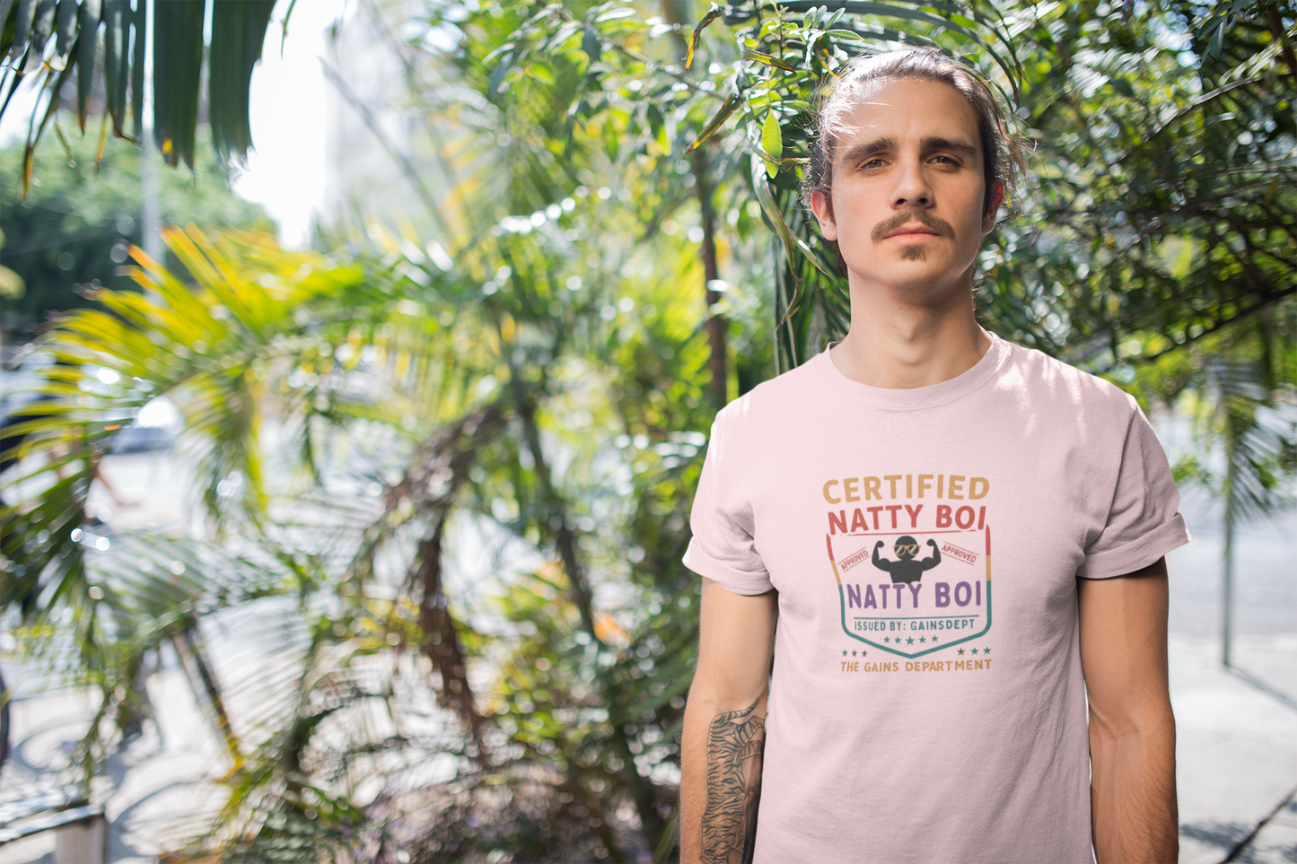 Certified Natty Boi Funny T-Shirt | Unisex Fitness & Gym Gift