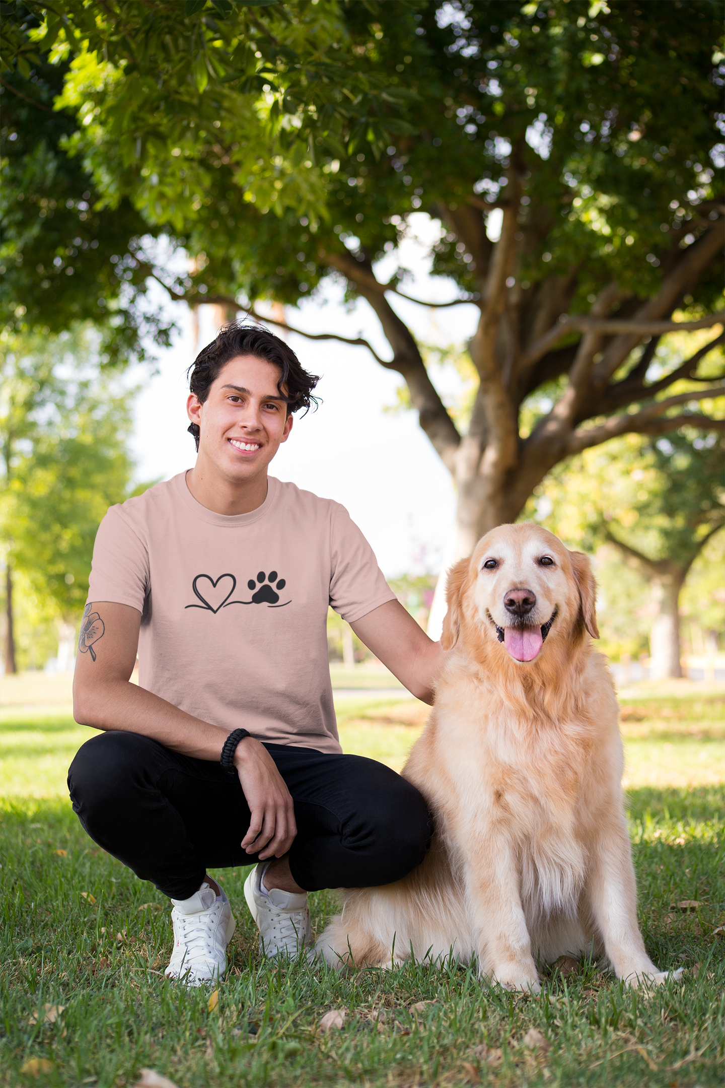 Pet Lover Heart T-Shirt | Unisex Dog Adoption Tee & Pet Owner Gift