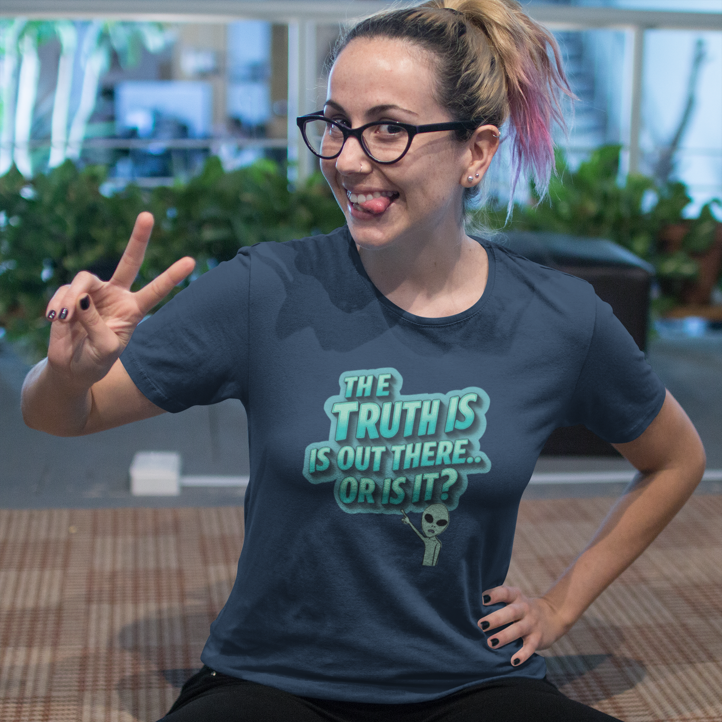 Funny Alien Tee - 'The Truth is Out There' Unisex Jersey Shirt