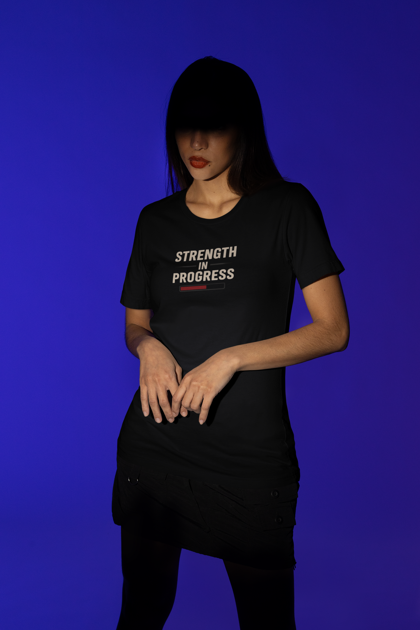 Motivational Unisex T-Shirt: "Strength in Progress" Fitness Shirt