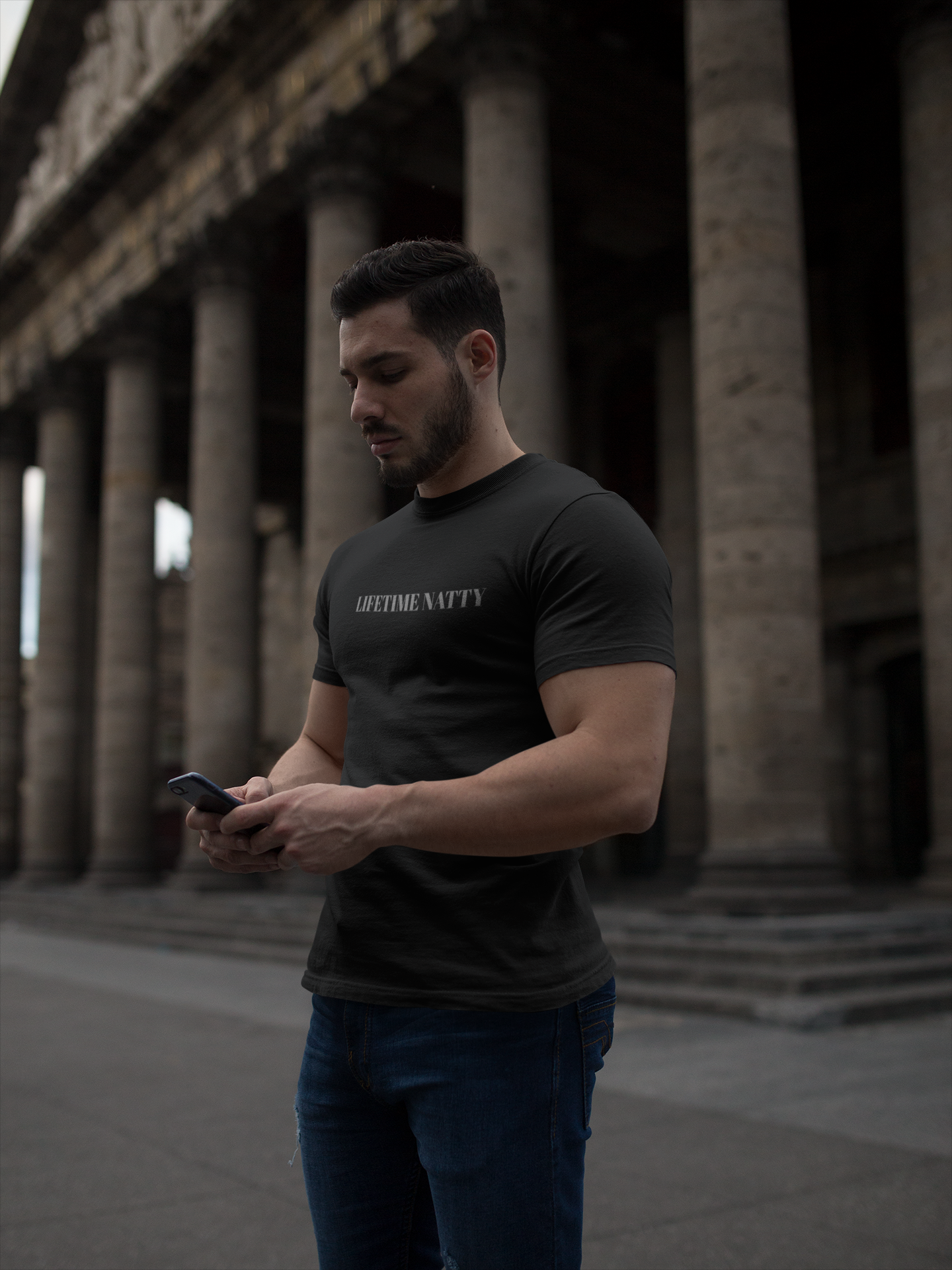 Embroidered Lifetime Nitty Minimalist Graphic Tee