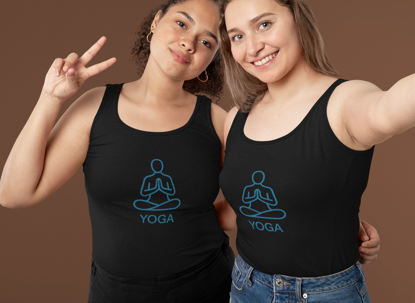 Yoga & Meditation Unisex Tank Top: Comfortable Workout & Fitness Tee