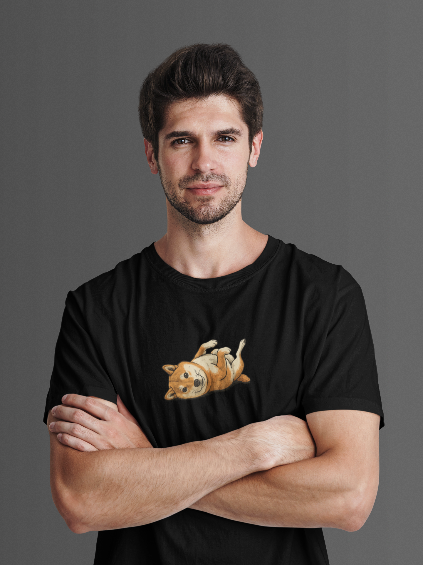 Playful Shiba Inu T-Shirt | Cute Dog Lover Gift | Funny Kawaii Pet Owner Apparel | Unisex Shiba Inu Mom/Dad Tee