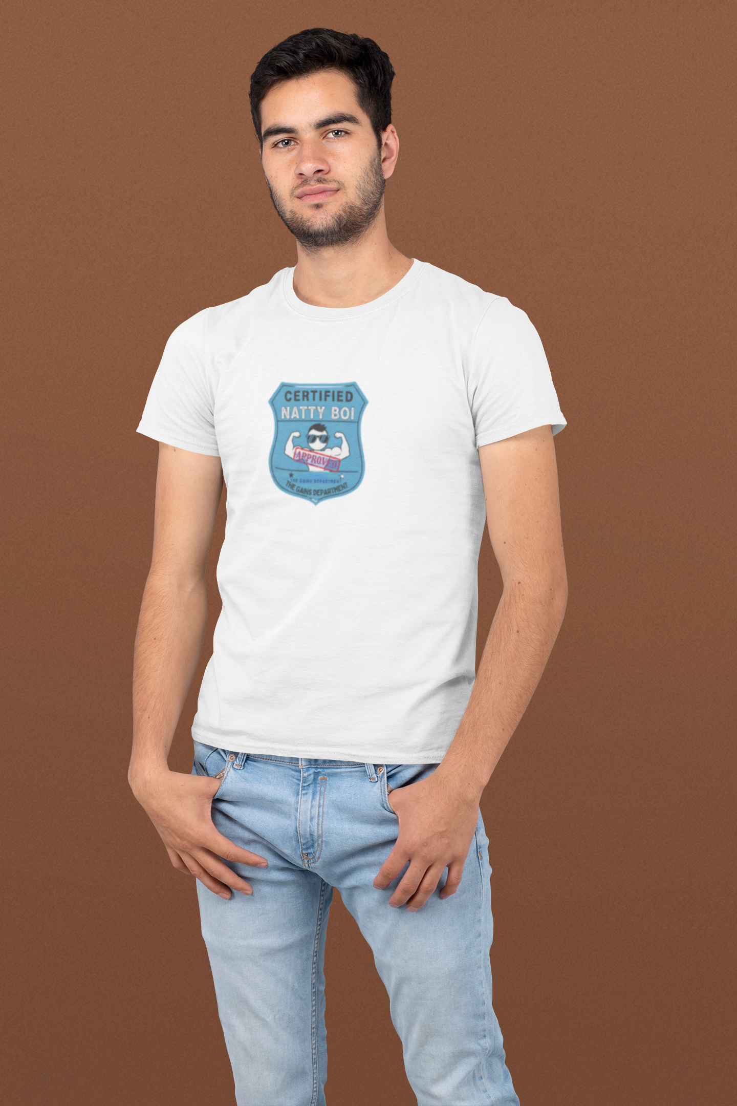 Certified Natty Boi T-Shirt | Funny Gym Slogan Tee, Unisex Fitness Gift