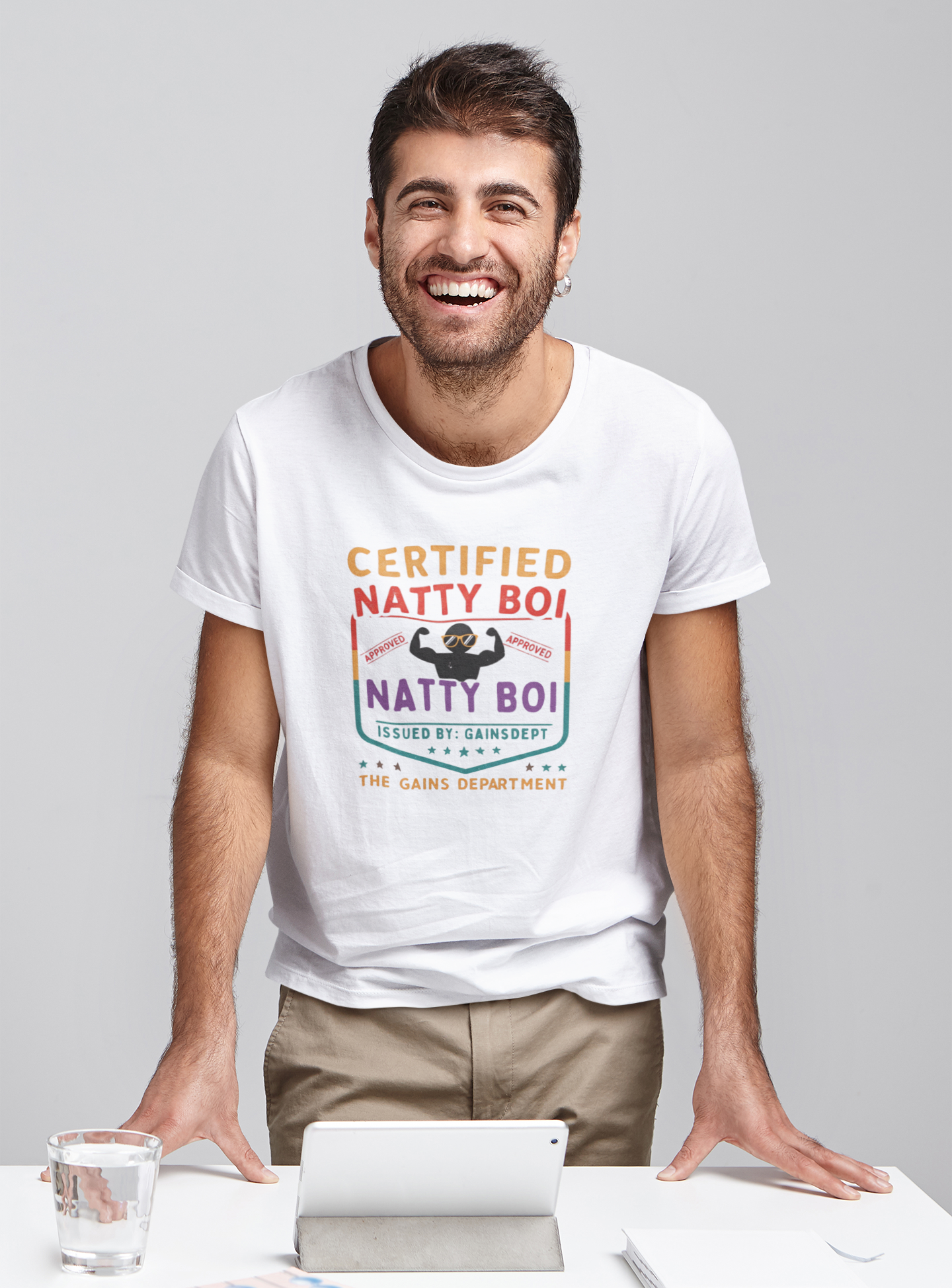 Certified Natty Boi Funny Tee - Unisex Jersey Short Sleeve Shirt