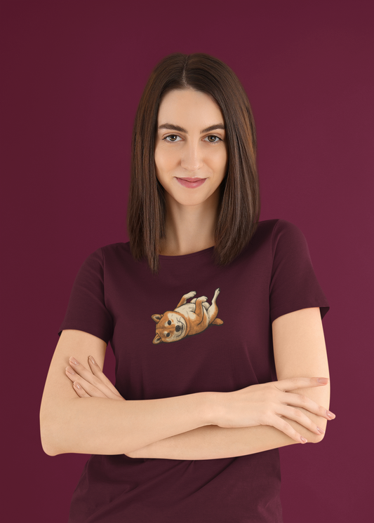 Playful Shiba Inu T-Shirt | Cute Dog Lover Gift | Funny Kawaii Pet Owner Apparel | Unisex Shiba Inu Mom/Dad Tee