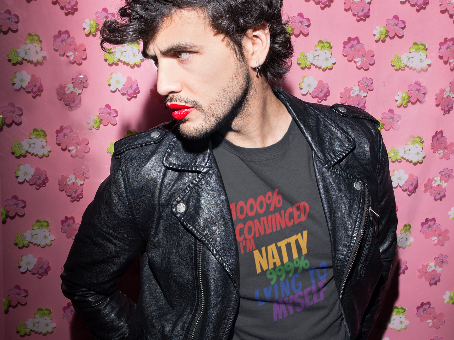 Funny Pride T-Shirt | "1000% Convinced I'm Natty" LGBTQ+ Gym Tee