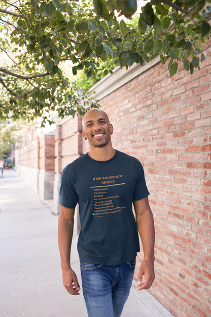 Natty Checklist Funny T-Shirt | Unisex Fitness & Gym Humor Tee