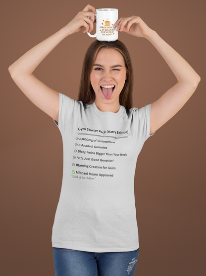 Gym Starter Pack Natty Edition Funny T-Shirt | Unisex Fitness Humor Tee