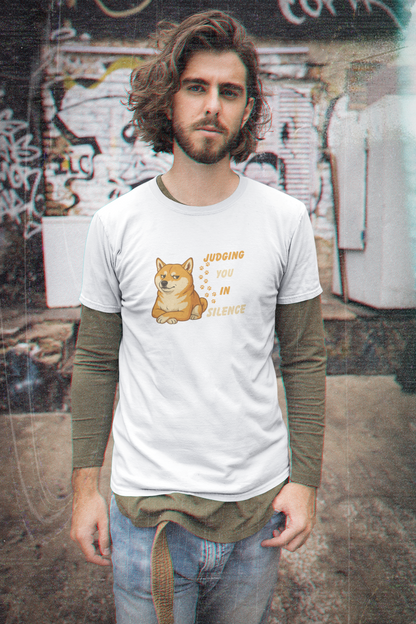 Funny Shiba Inu Judgment T-Shirt | Unisex Dog Lover & Humorous Pet Tee
