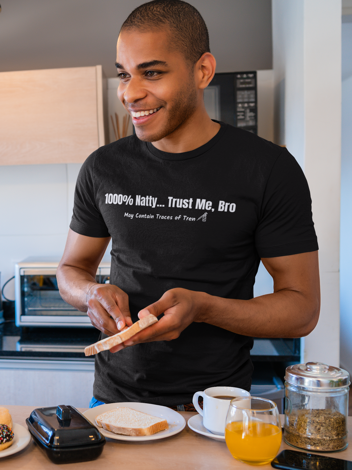 Funny Unisex Jersey Tee - 1000% Natty... Trust Me, Bro - Perfect for Gym Lovers