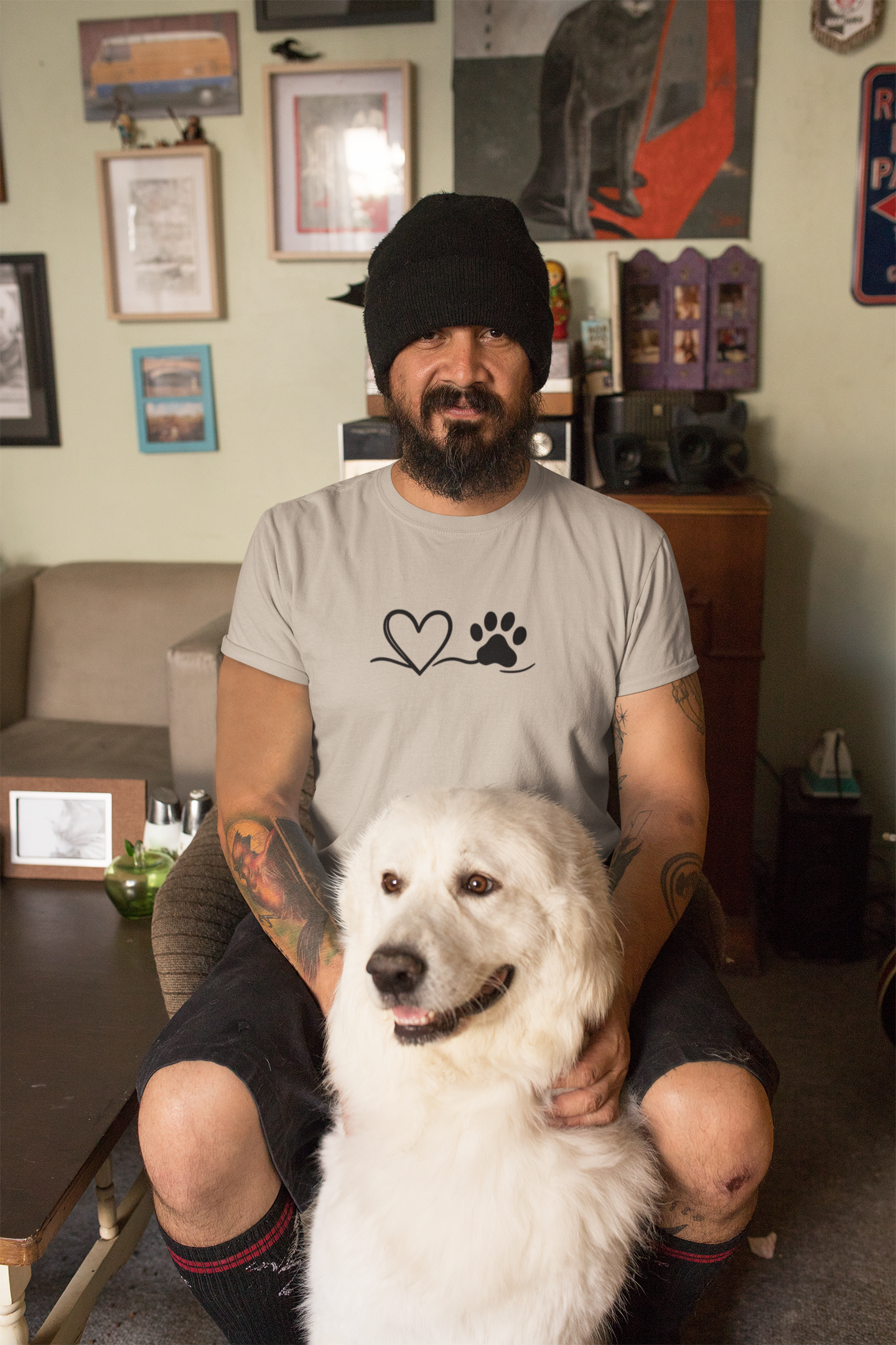 Pet Lover Heart T-Shirt | Unisex Dog Adoption Tee & Pet Owner Gift