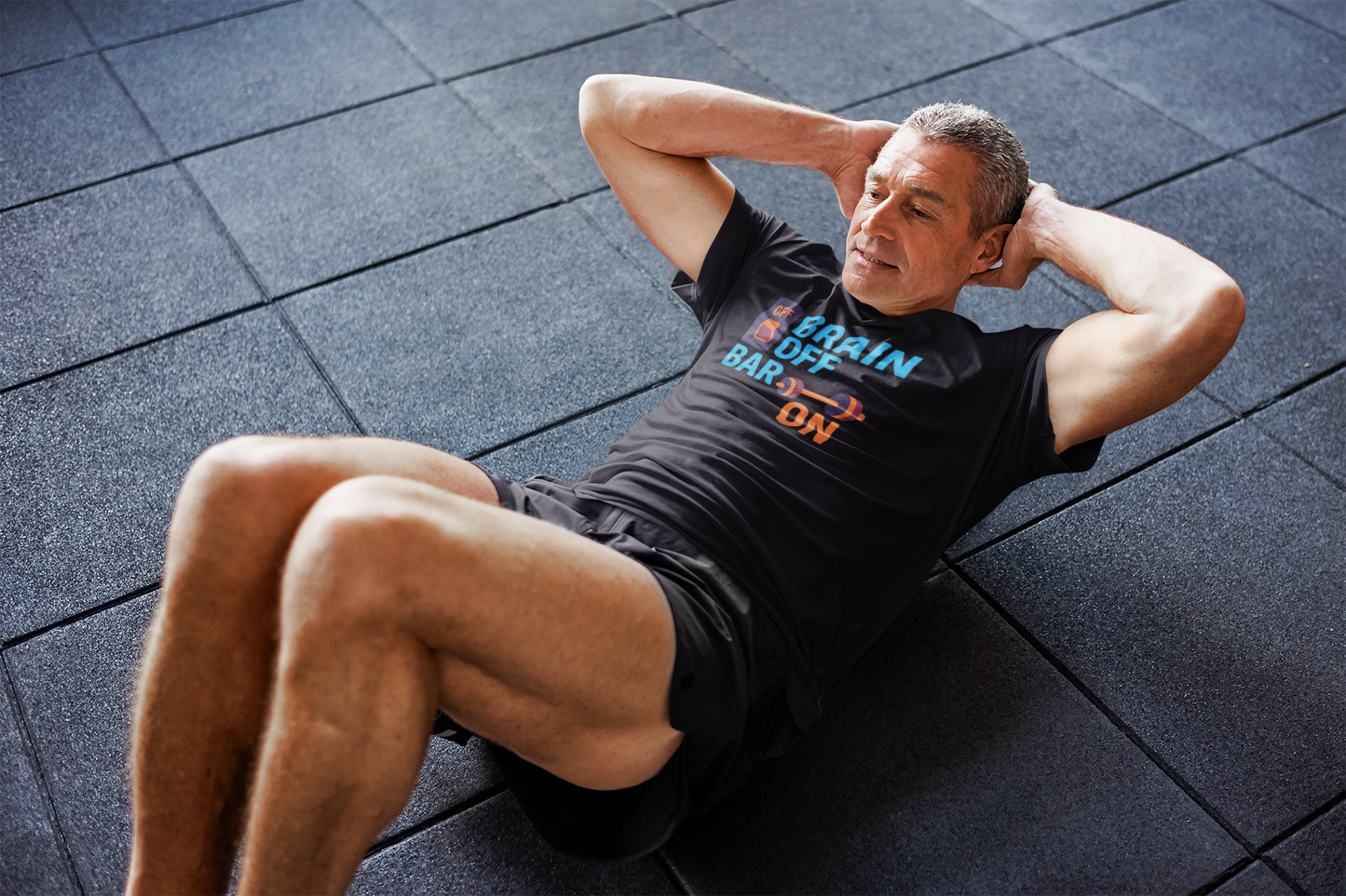 "Brain Off, Bar On" Moisture-Wicking Tee | Funny Gym Shirt & Fitness Gift