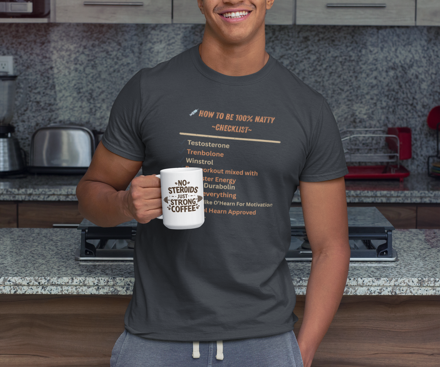 Natty Checklist Funny T-Shirt | Unisex Fitness & Gym Humor Tee