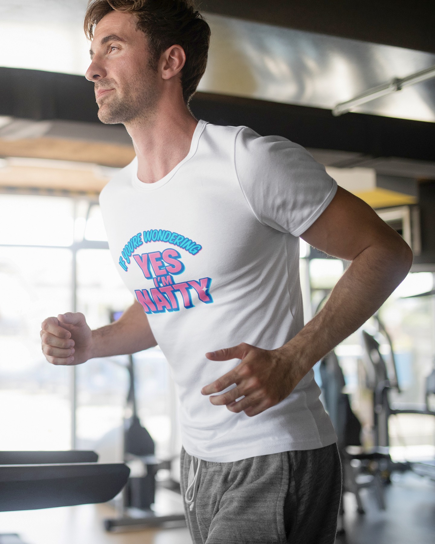 Funny "Yes I'm Natty" Unisex T-Shirt | Certified Fitness & Gym Gift