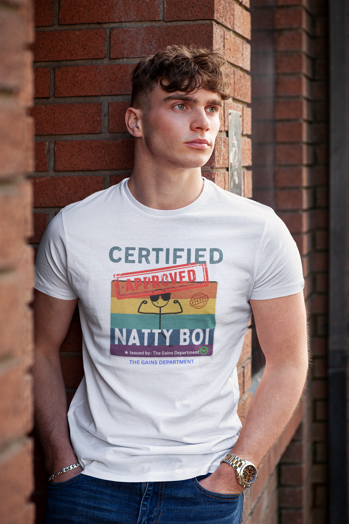Certified Natty Boi Unisex Tee - Funny Gym Shirt for Fitness Lovers