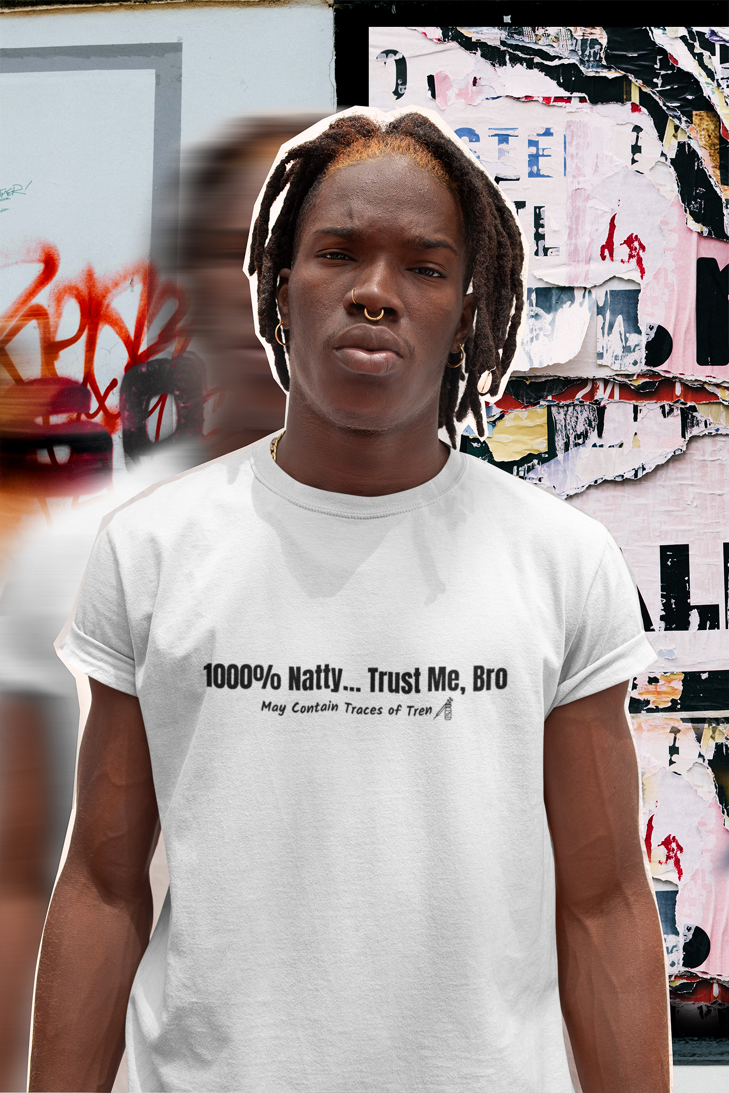 Funny Graphic Tee - 100% Natty Trust Me Bro