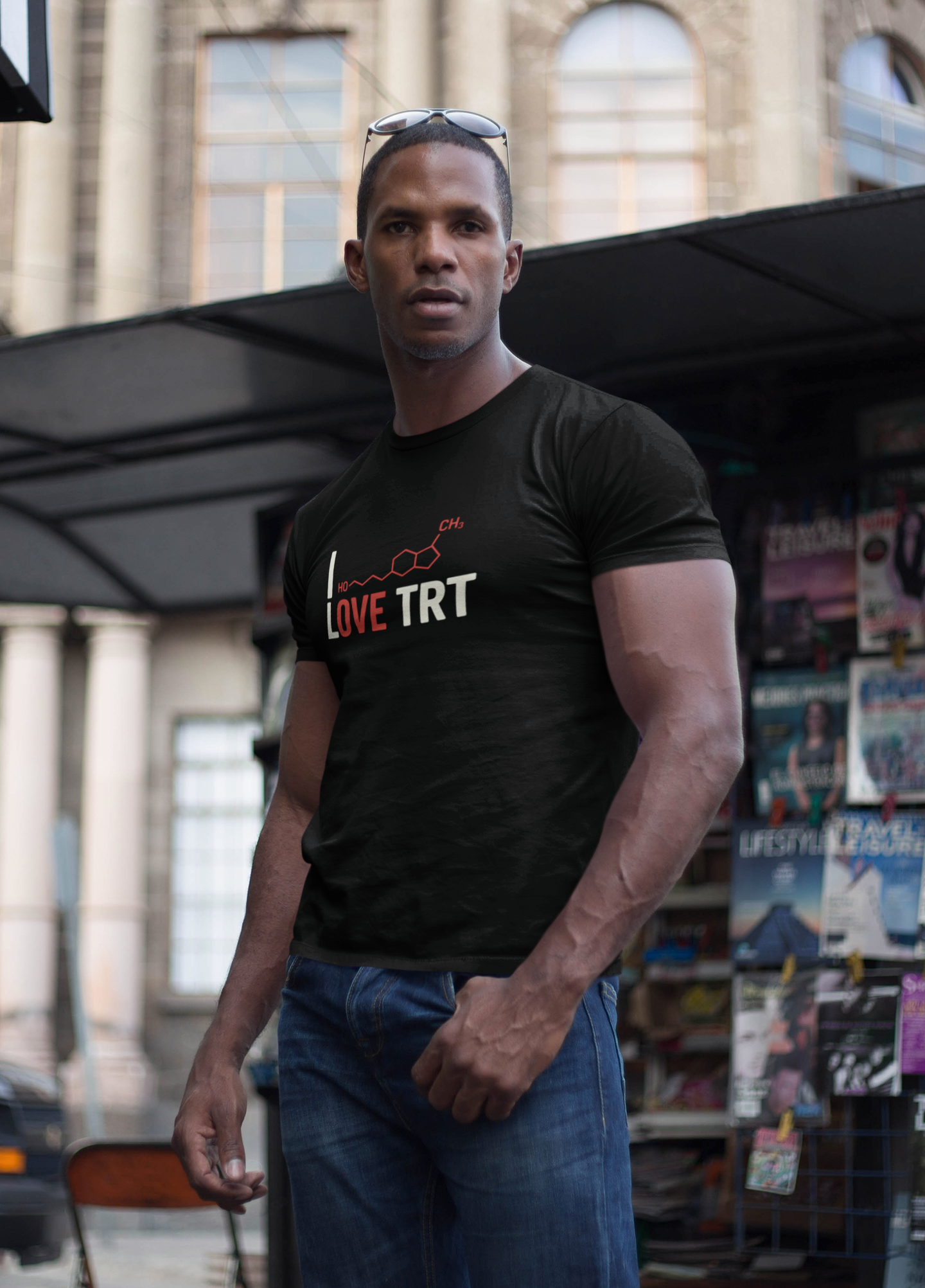 I Love TRT Unisex Heavy Cotton T-Shirt | Bodybuilding & Science Gift