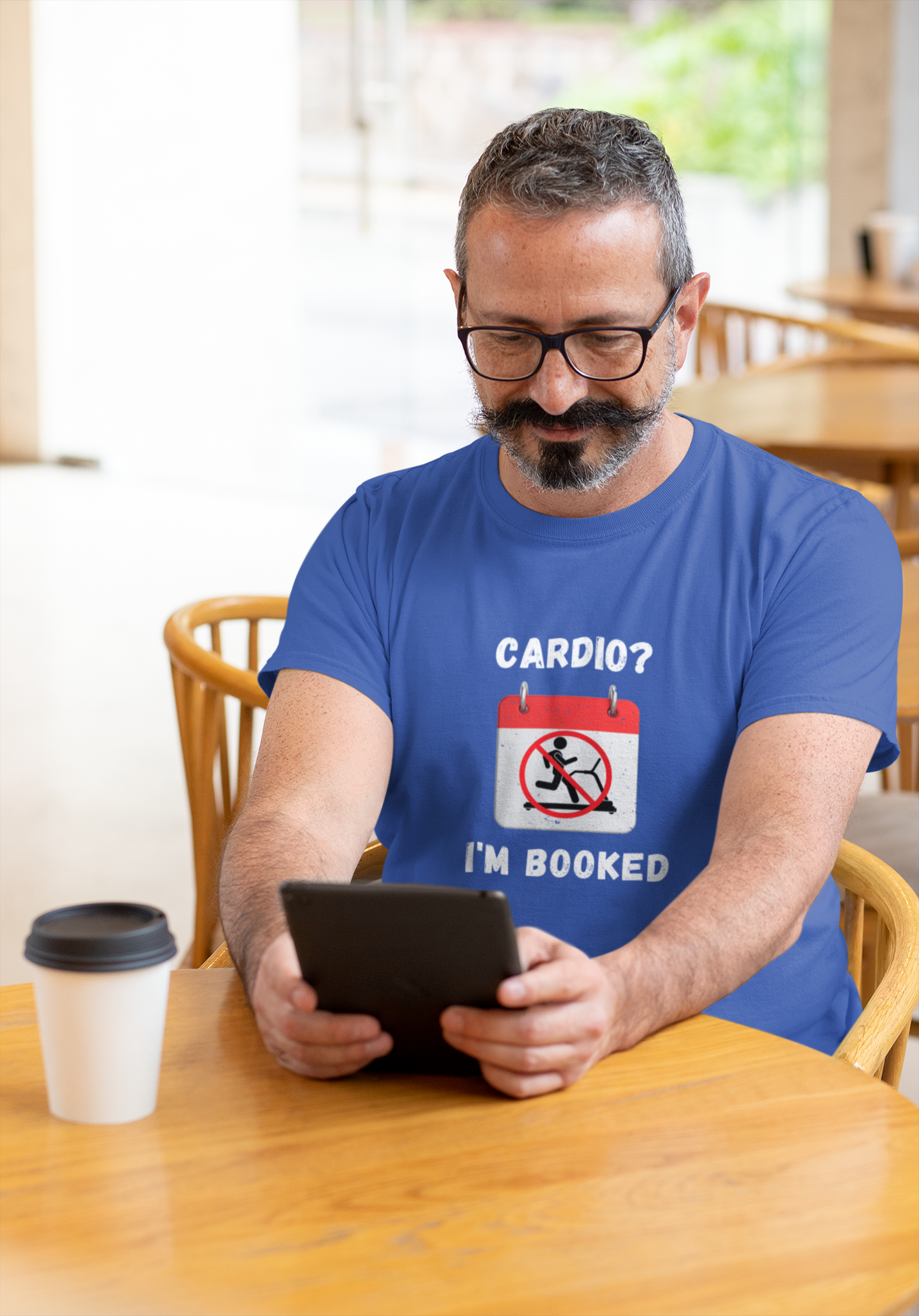 Funny Weightlifting T-Shirt: "Cardio? I'm Booked" Gym Humor Unisex Fitness Gift
