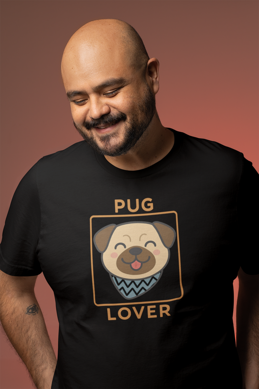 Pug Lover Tee, Cute Dog Shirt, Unisex Pet Apparel, Animal Lover Gift, Casual Everyday Wear, Birthday Gift for Dog Lovers