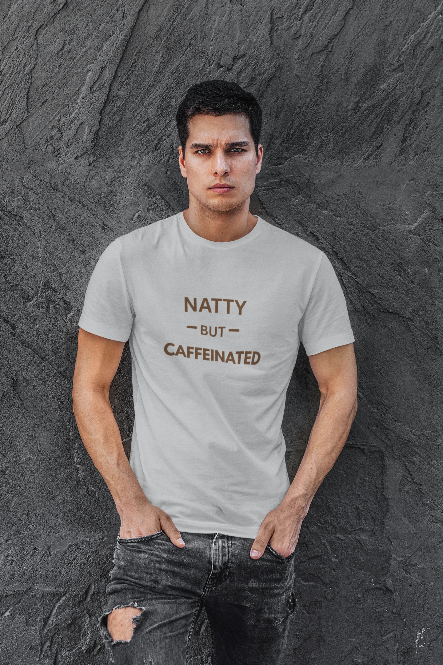 Natty But Caffeinated T-Shirt | Funny Coffee Lover's & Fitness Tee
