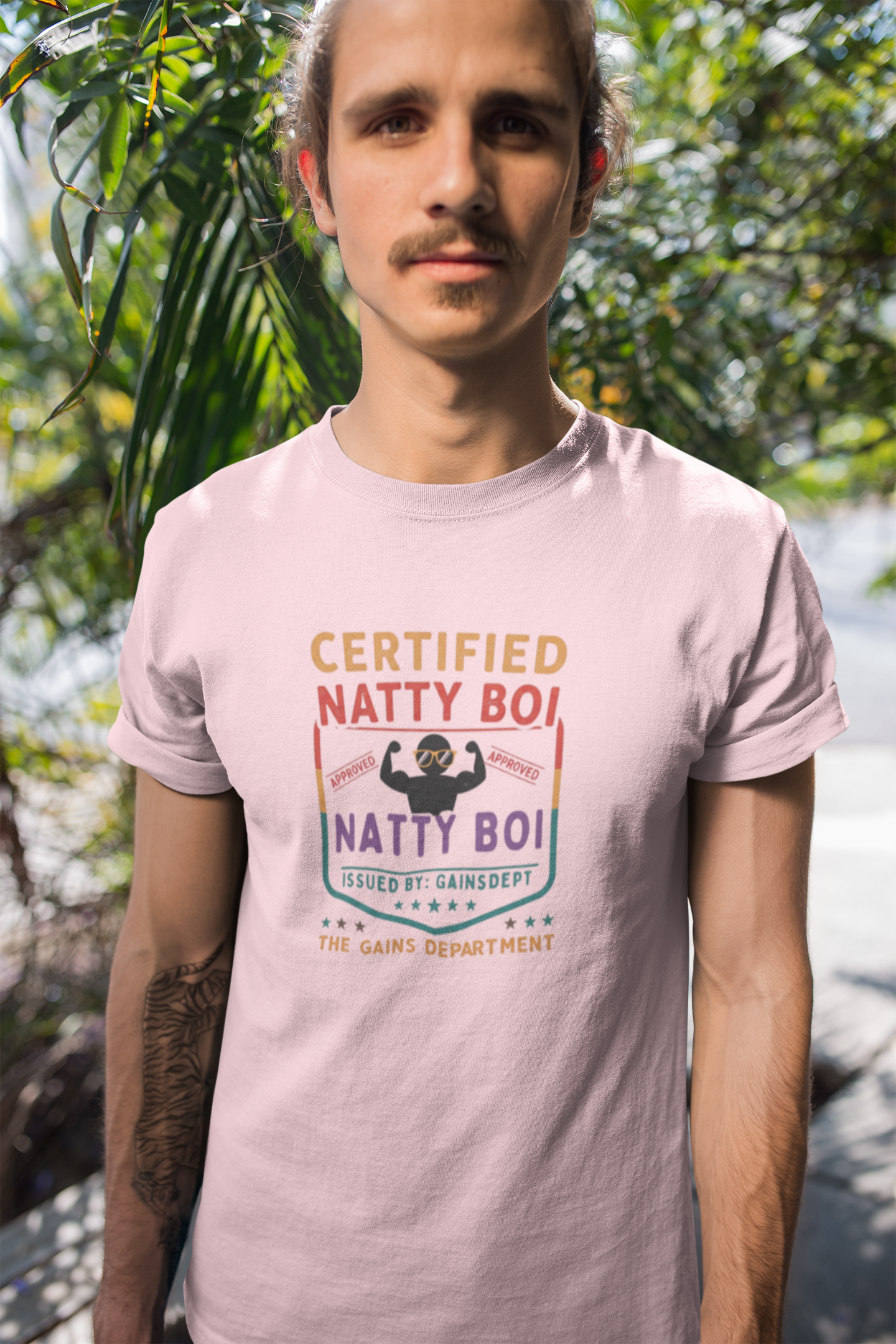 Certified Natty Boi Funny T-Shirt | Unisex Fitness & Gym Gift