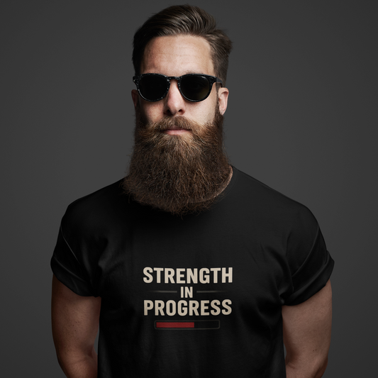 Motivational Unisex T-Shirt: "Strength in Progress" Fitness Shirt