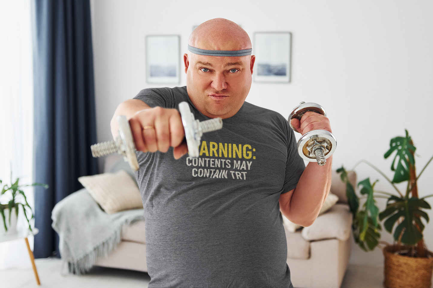 Warning Tee: Funny Graphic Unisex Heavy Cotton Statement Top