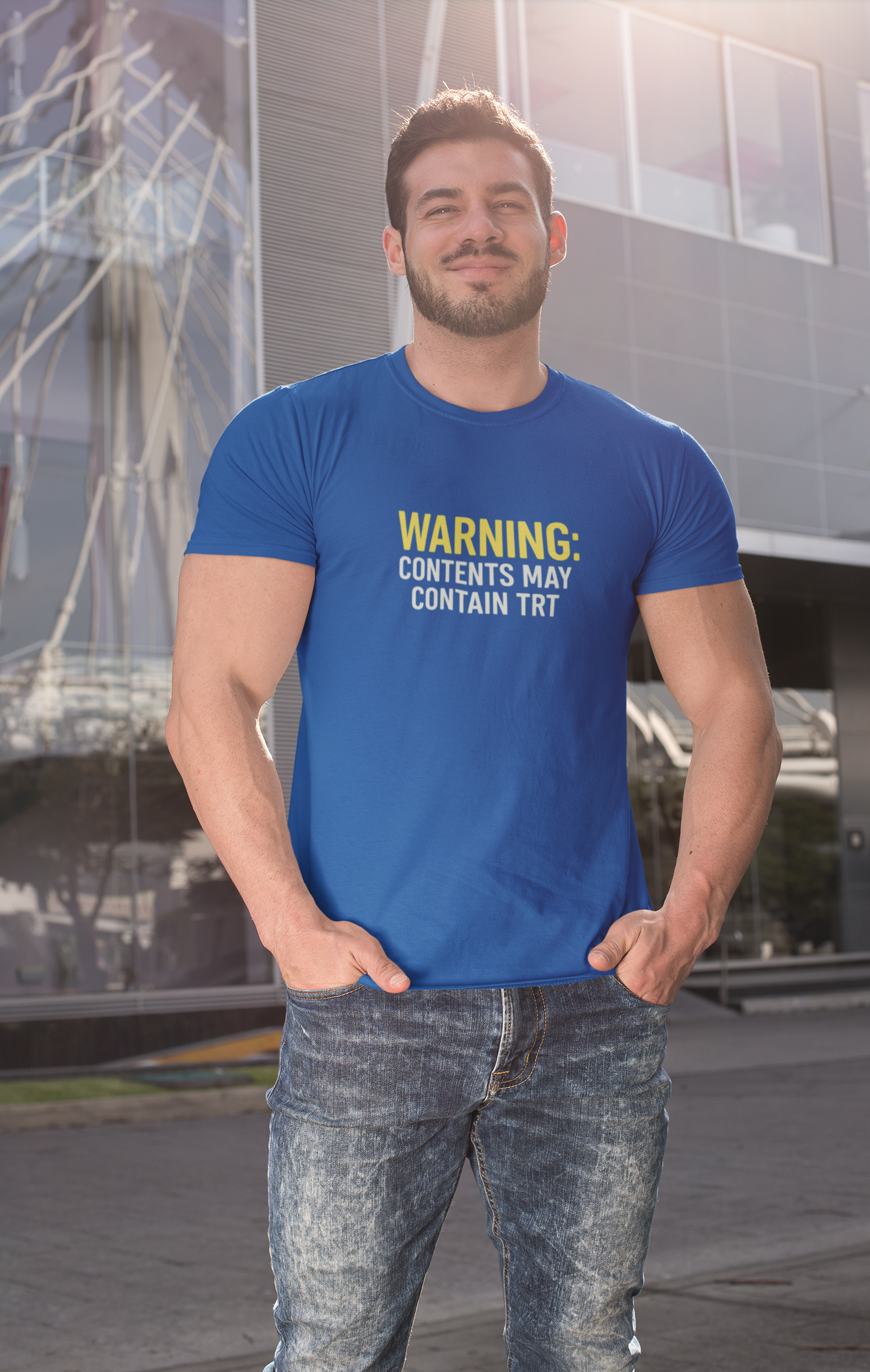 Warning Tee: Funny Graphic Unisex Heavy Cotton Statement Top