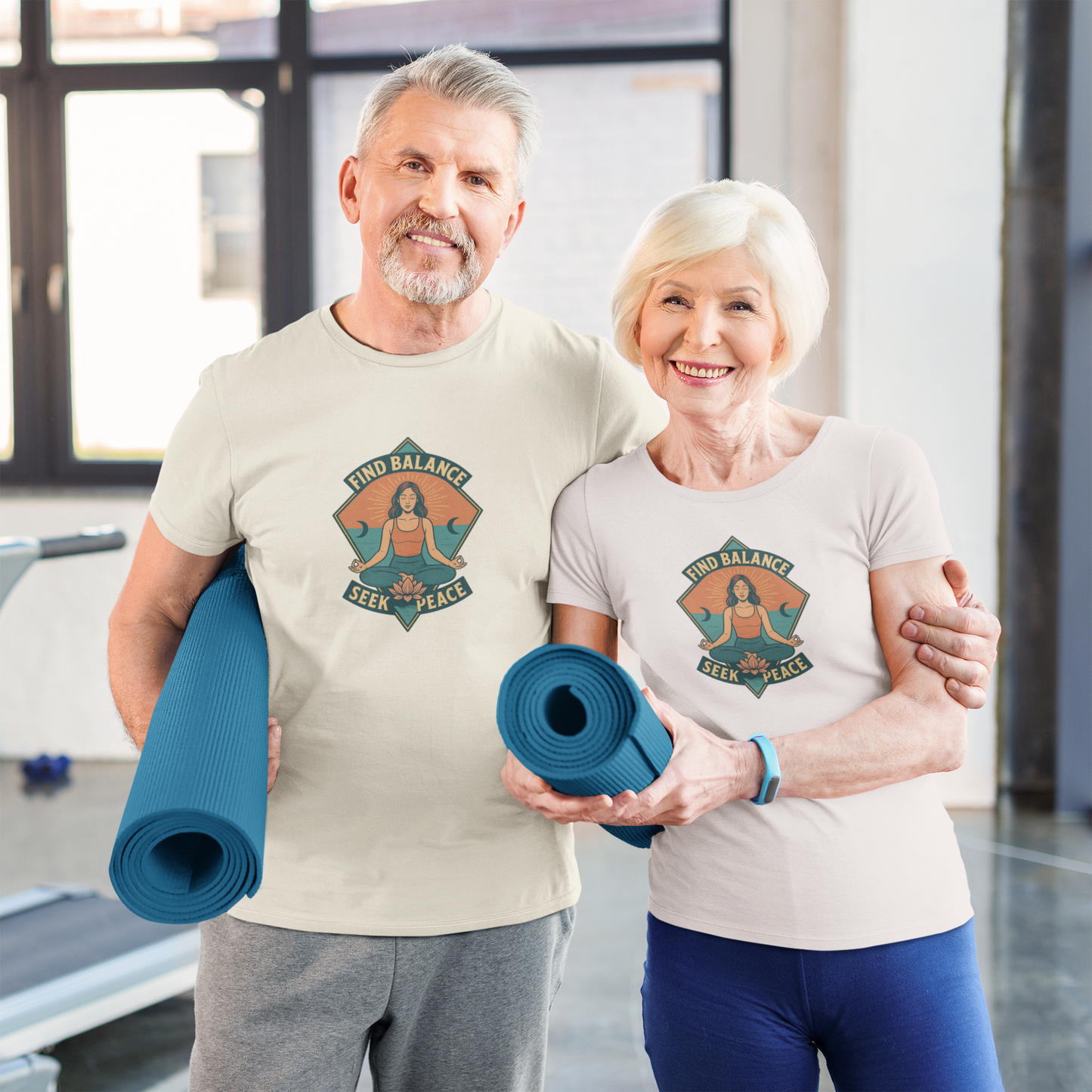 Find Balance, Seek Peace Meditation T-Shirt | Unisex Yoga & Mindfulness Tee