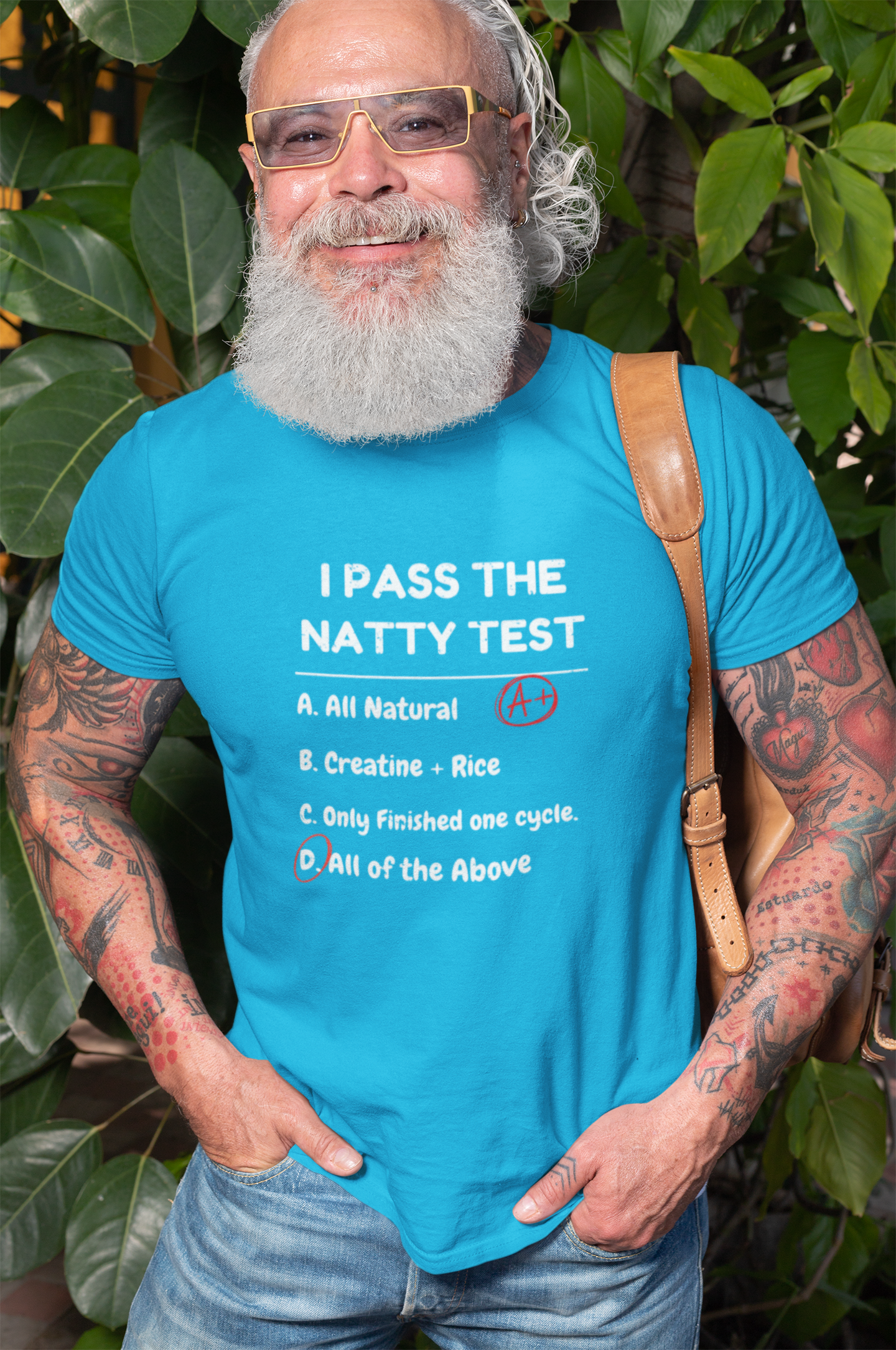 Funny "Natty Test" T-Shirt | Unisex Gym Motivation & Humor Tee