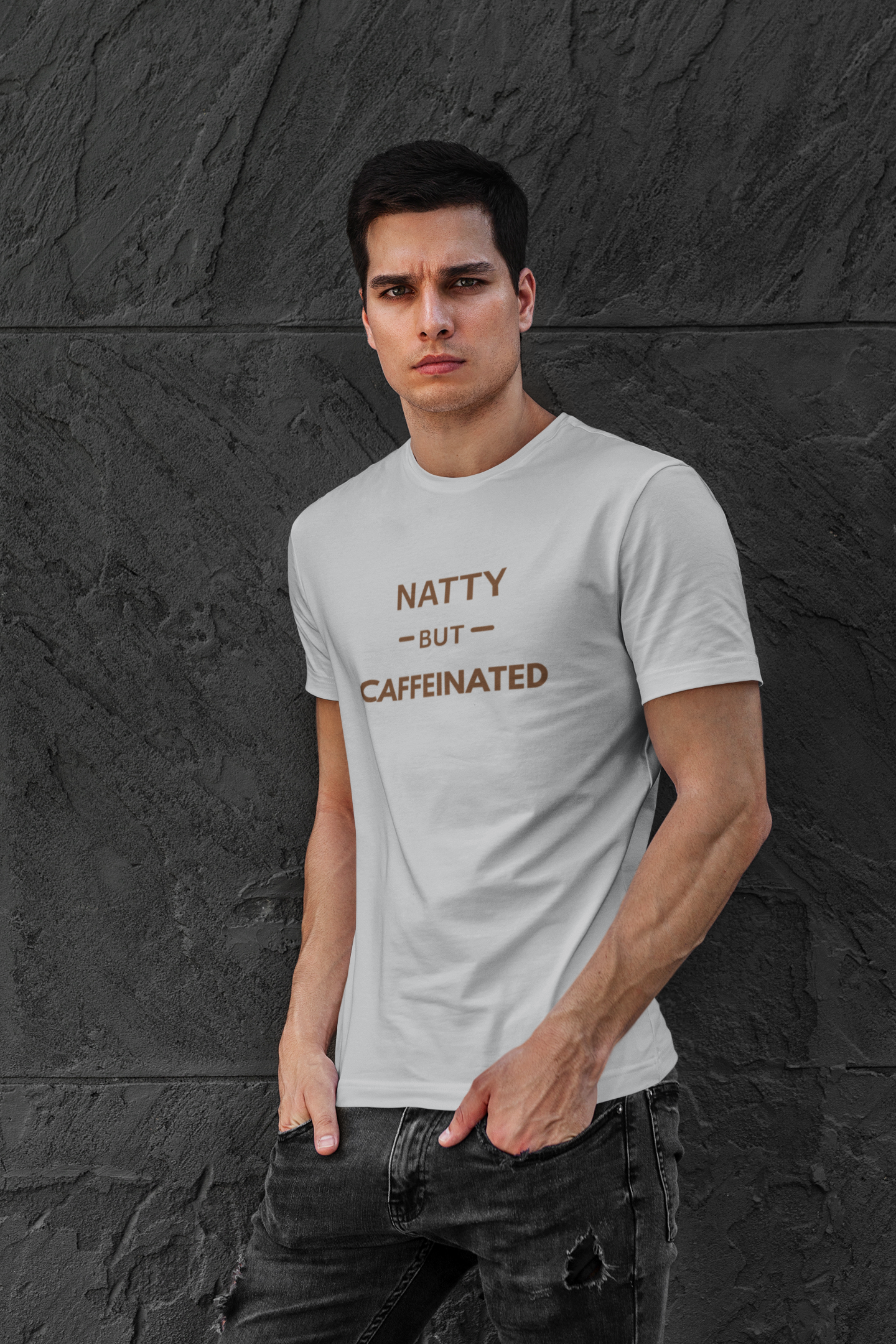 Natty But Caffeinated T-Shirt | Funny Coffee Lover's & Fitness Tee