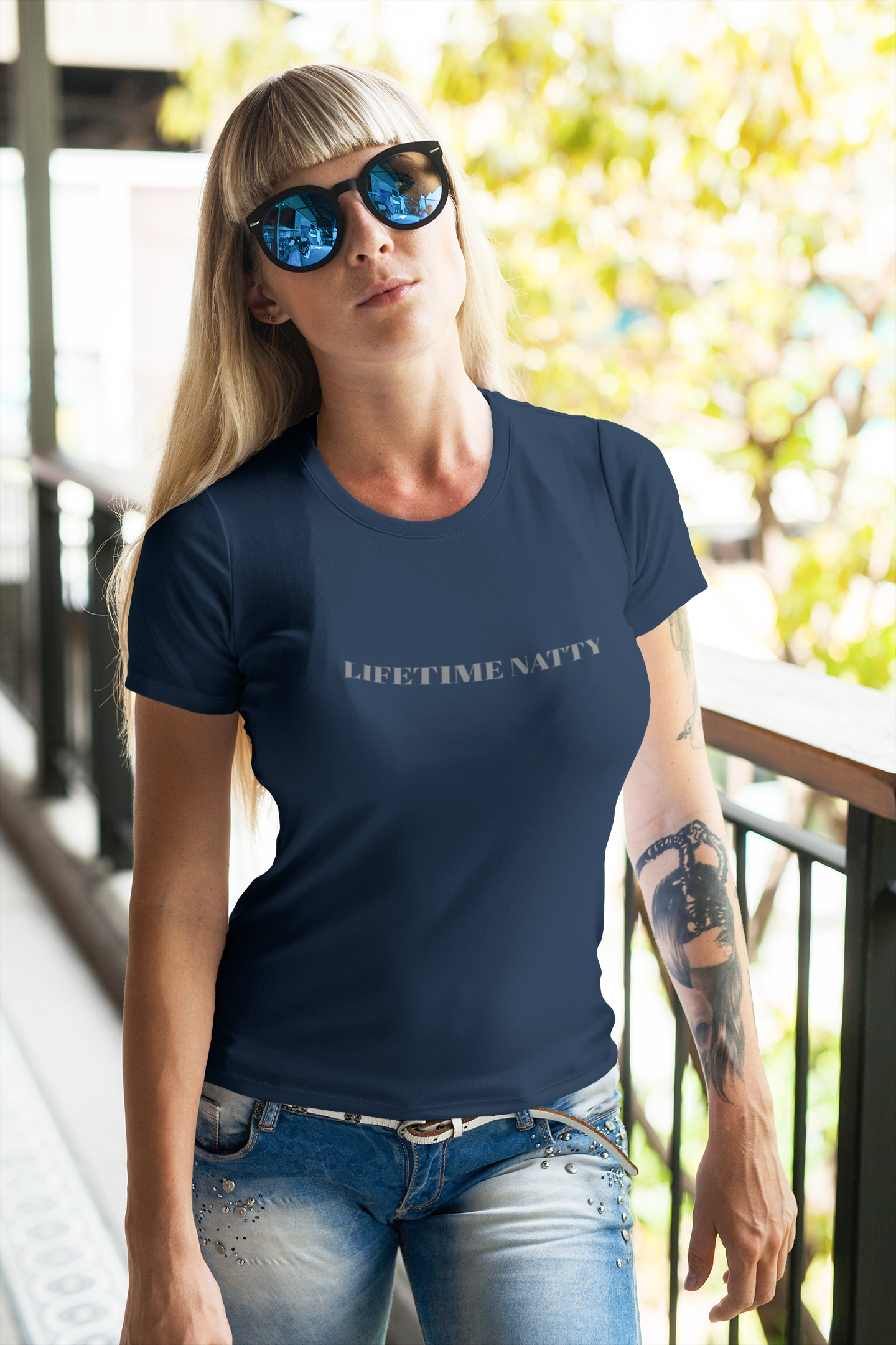 Embroidered Lifetime Nitty Minimalist Graphic Tee
