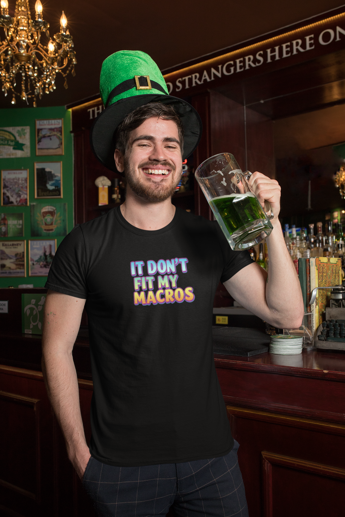 Funny Macro T-Shirt | Lightweight Unisex Tee for Fitness & Food Lovers