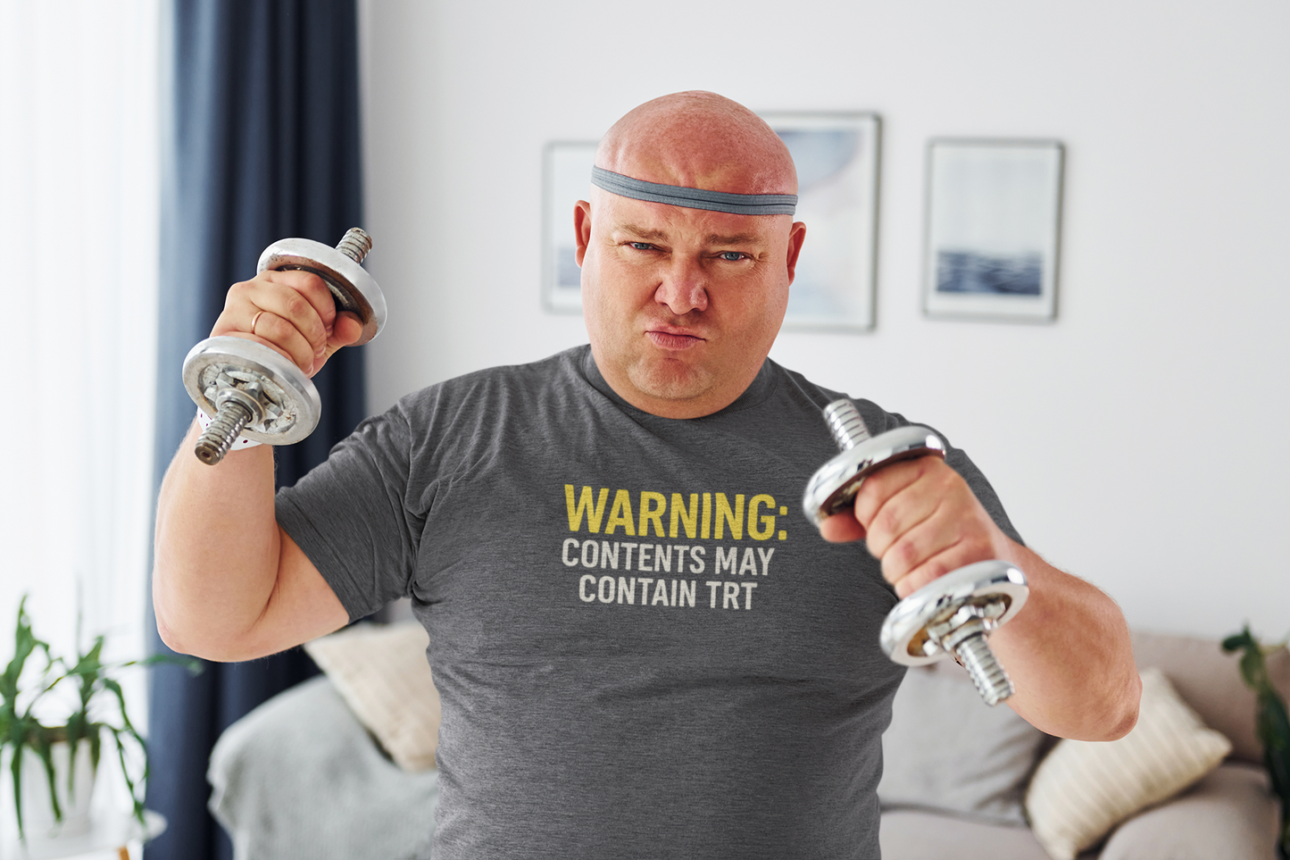 Warning Tee: Funny Graphic Unisex Heavy Cotton Statement Top